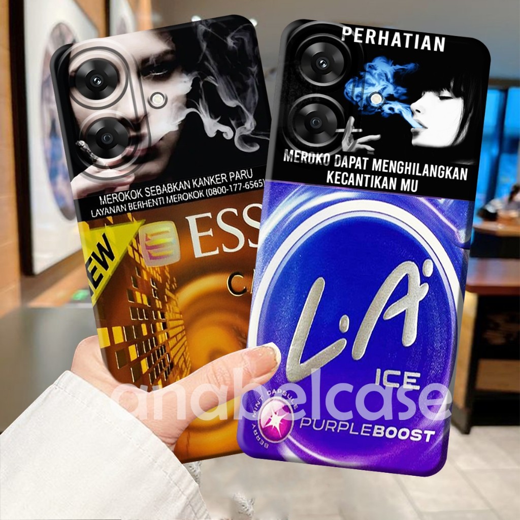 SOFTCASE Realme Note 60/ C61/ C63/ C53/ C51/ C51S/ C55/ Note 50 - Motif Rokok - Case Realme - Case H