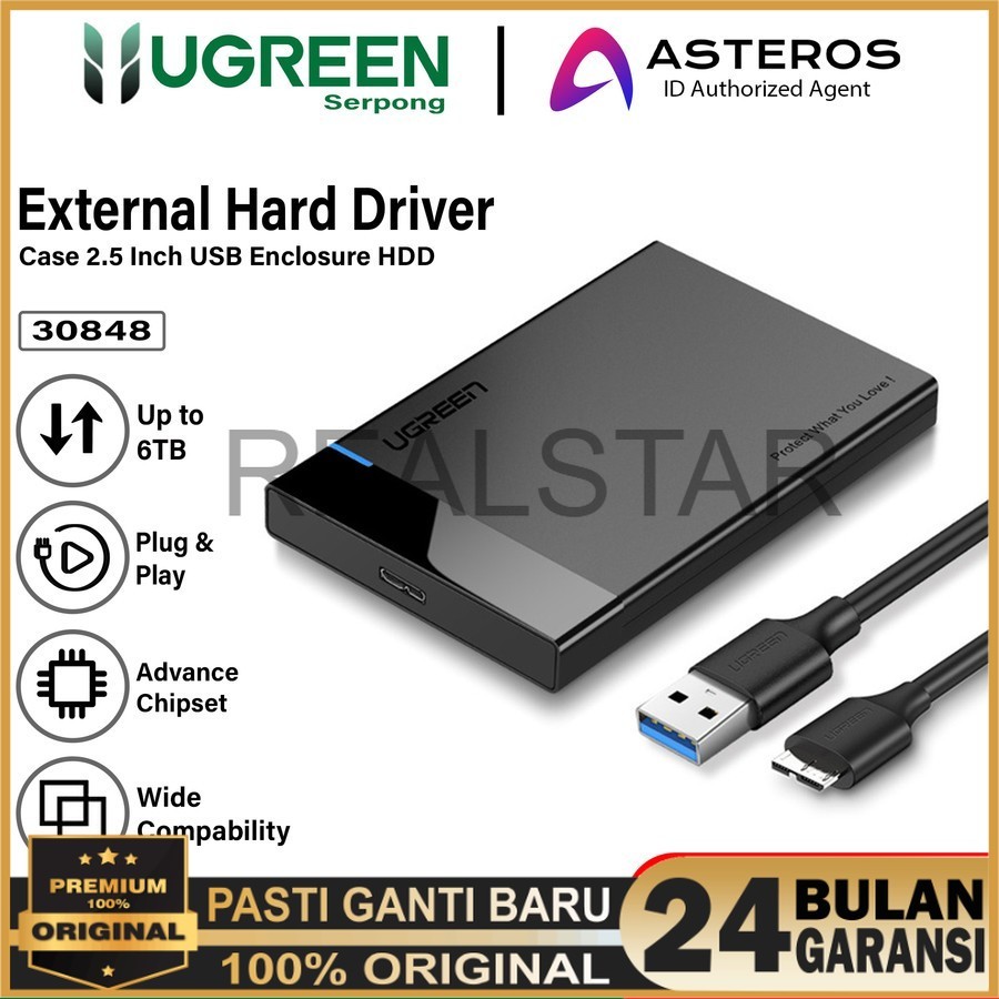 Ugreen 30848 30847 70609 70610 Case Enclosure Hdd Hardisk External - Enclosure Ugreen Case 2.5 inch