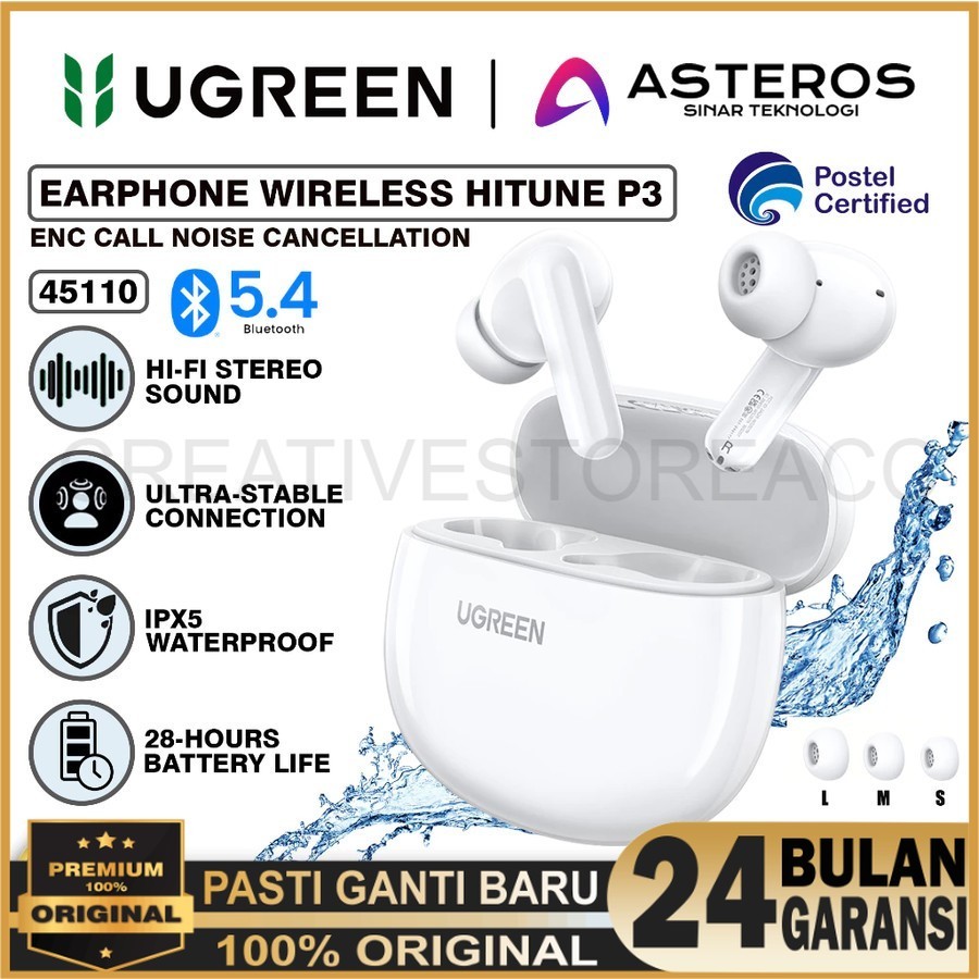 UGREEN HiTune P3 TWS Earphone Bluetooth 5.4 Wireless Headset