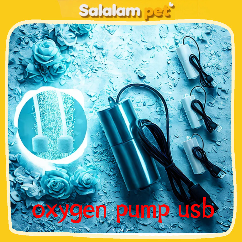 【Ready ada】USB Aerator Mini Portable Pompa Aquarium Pompa Gelembung Aerator fish tank oxygenator usb