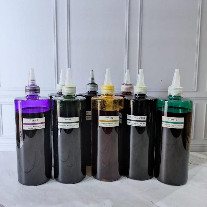 

[500ml] Candle Dye Liquid Pewarna Lilin Cair Pewarna Resin Oil Based - 1. Sunny Yellow