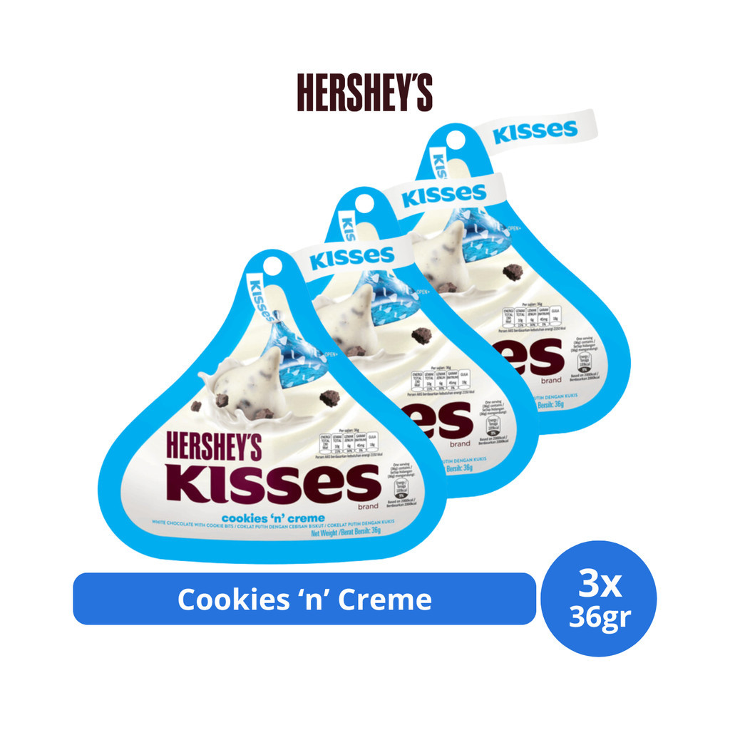 

PROMO!Hershey's Kisses Cookies 'n' Creme 36gr x 3 pcsREADY