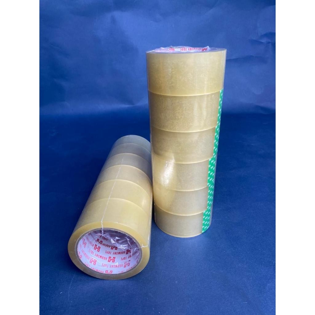 

Lakban OPP 45mm x 100Y Honey Cream | 1 Slop Isi 6 Roll | Bening Kuat dan Lengket