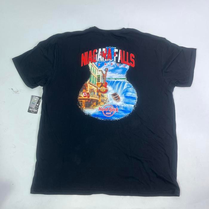 Hard Rock Cafe City Tee Black Niagara Falls Canada Kanada Vintage T Shirt T-Shirt Merchandise Baju K