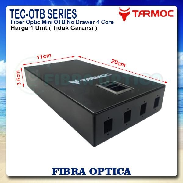 Tarmoc Fiber Optic mini OTB 4 Core SC | Roset FO Besi 4C Kosongan