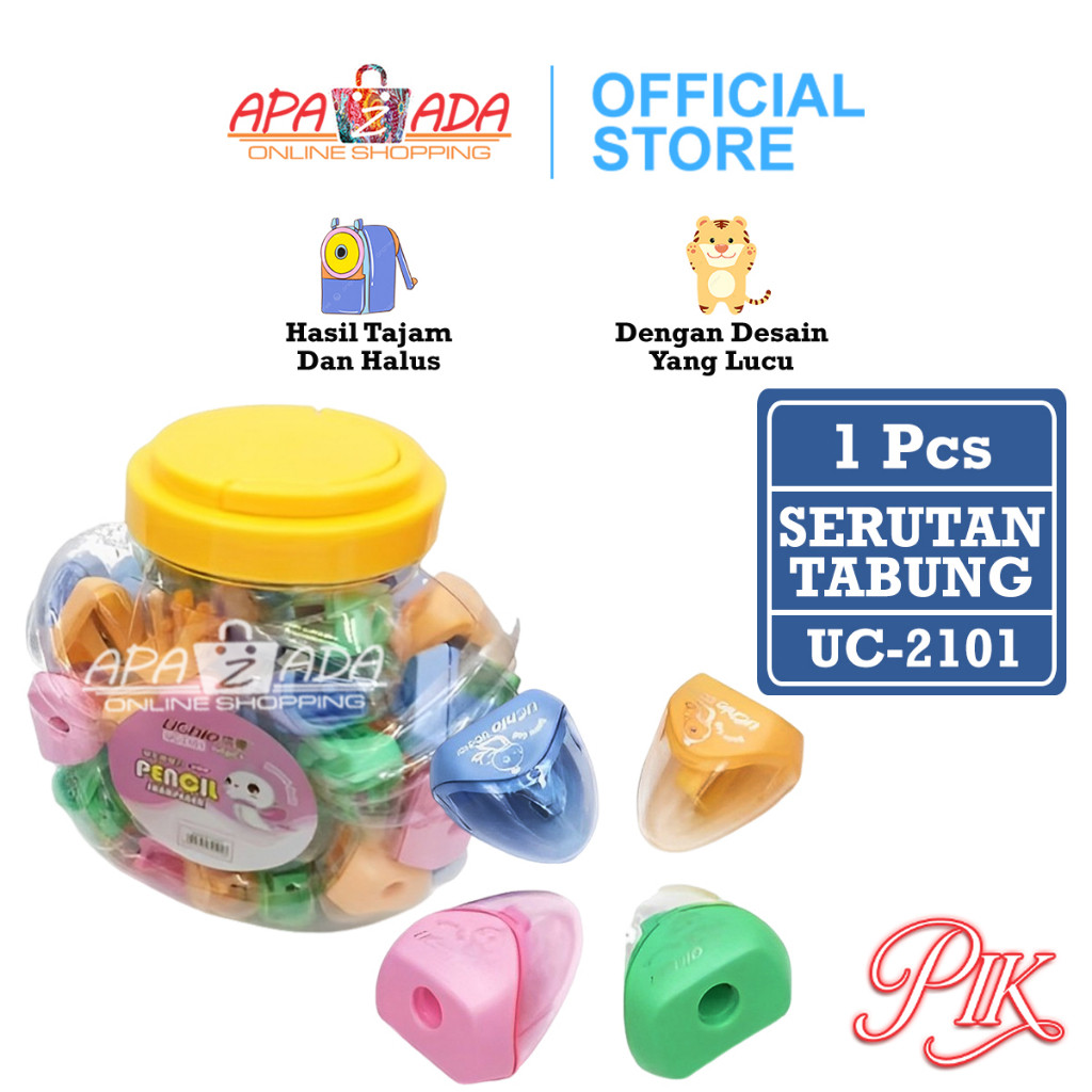 

Serutan Pensil Tabung [1 Pcs] / Rautan Pengserut Putar / Rawutan Serut UC-2101