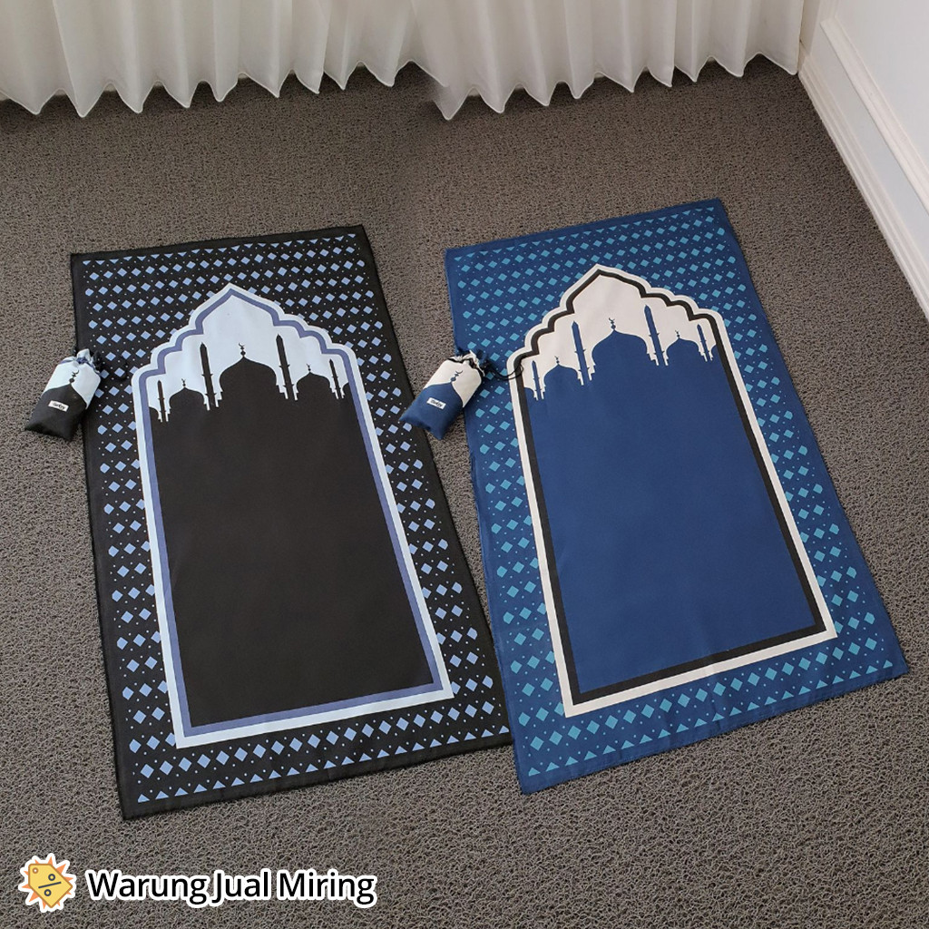 PROMO Sajadah Travel Bilal Souvenir Traveling Kantong Saku Mini Pouch Poch Dompet Serut Retsleting S