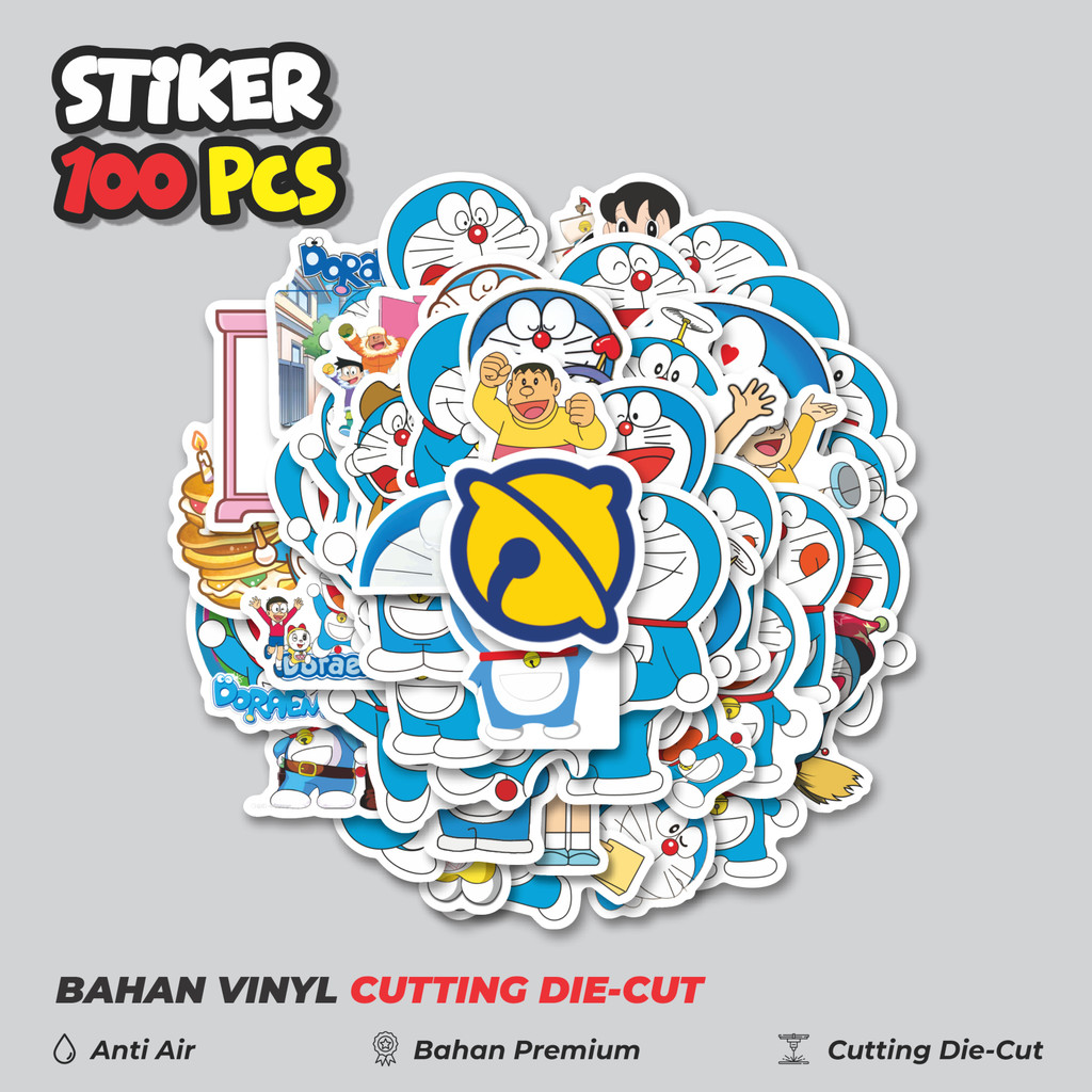 

Terbaru! 50 pcs Sticker Kartun Doraemon Sticker Dekorasi Lucu Kreatif untuk Notebook, Skateboard, HP