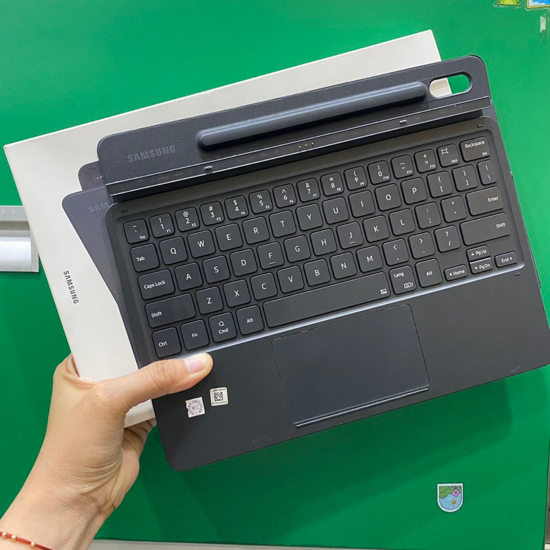 Keyboard original samsung tab S7 Fe S7+ S8 plus second bekas pakai normalCO
