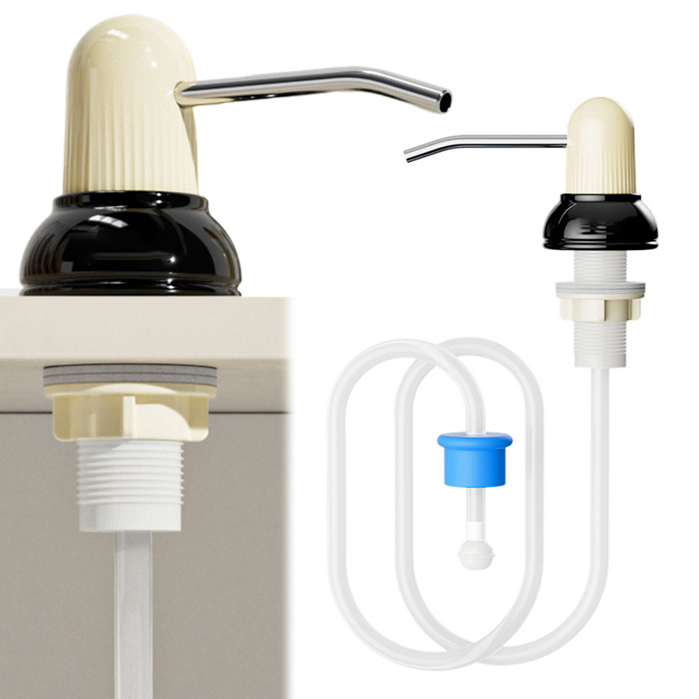 Kitchen Sink Soap Dispenser Stainless Steel Countertop Soap Dispenser Pump Dish Soap Press Pump for 