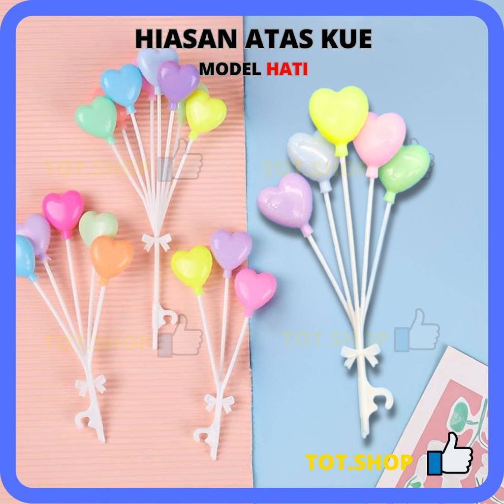 

[MODEL HATI] Hiasan atas kue Cake Top Ball Topper Kue Bentuk Hati Hiasan Dekorasi Kue Ulang Tahun
