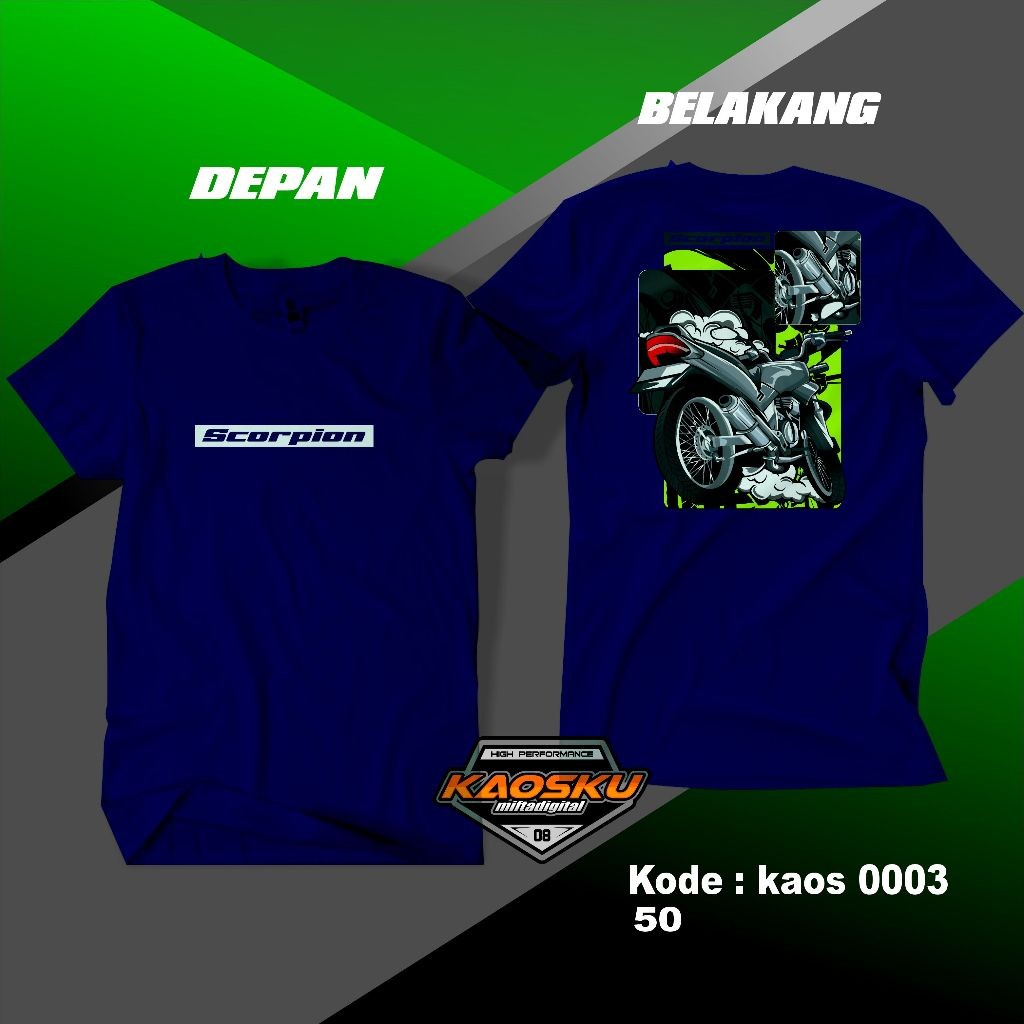 Kaos Racing Scorpion Kaos Baju Racing Desain
