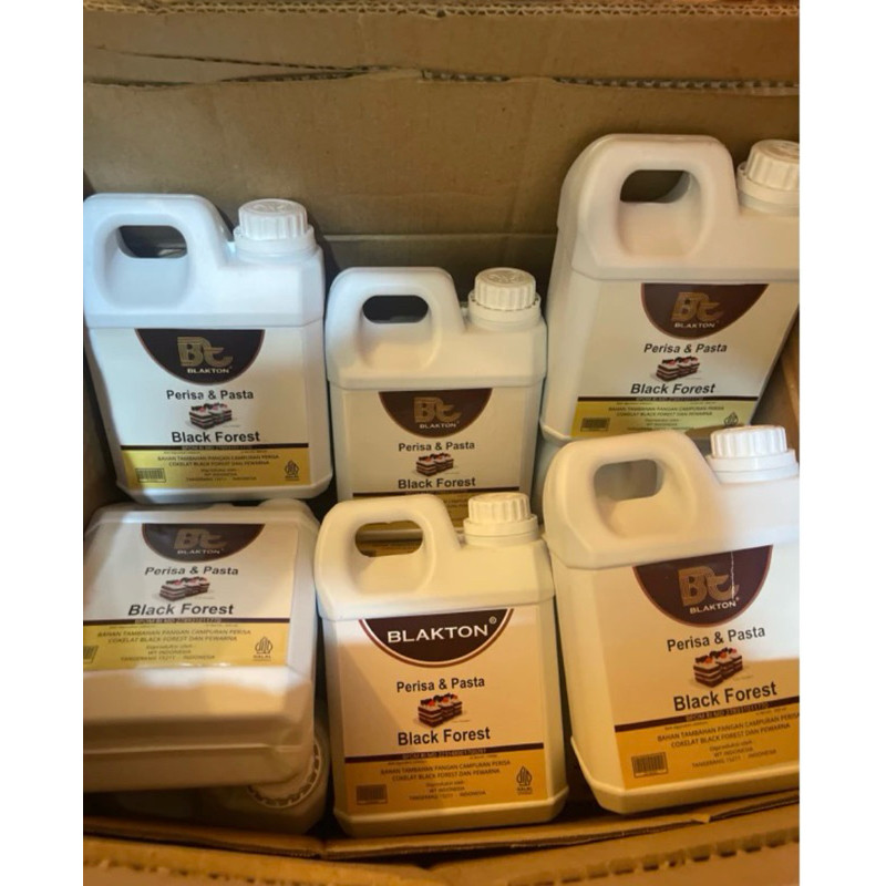 

Blakton pasta black forest 1kg x 12 botol instan (best saller and rekomen tukang kue)