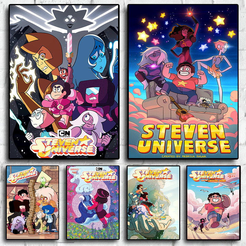 

Classics Anime Steven Universe Cartoon Art Home Wall Decor Pictures for Kids Room Living Canvas Painting Print Posters Gifts