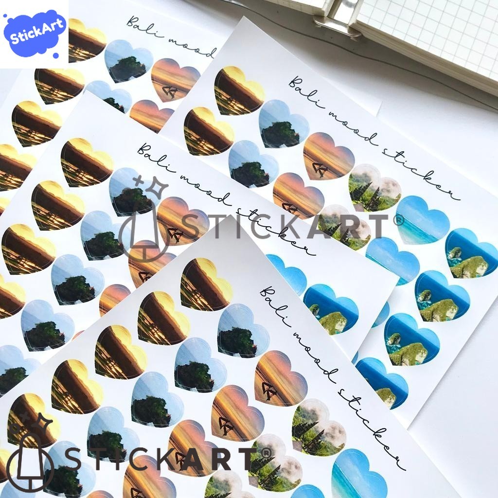 

[STICKART] Bali mood sticker/ stiker pemandangan aesthetic/ stiker dekorasi jurnal BAHAN DAN KWALITAS PREMIUM