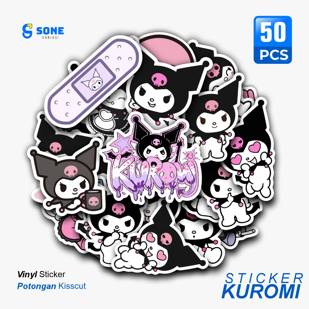 

Sticker Pack KUROMI / Stiker Kartun Animasi Paper Vinyl Deco Buku Jurnal Tumbler Laptop Aesthetic