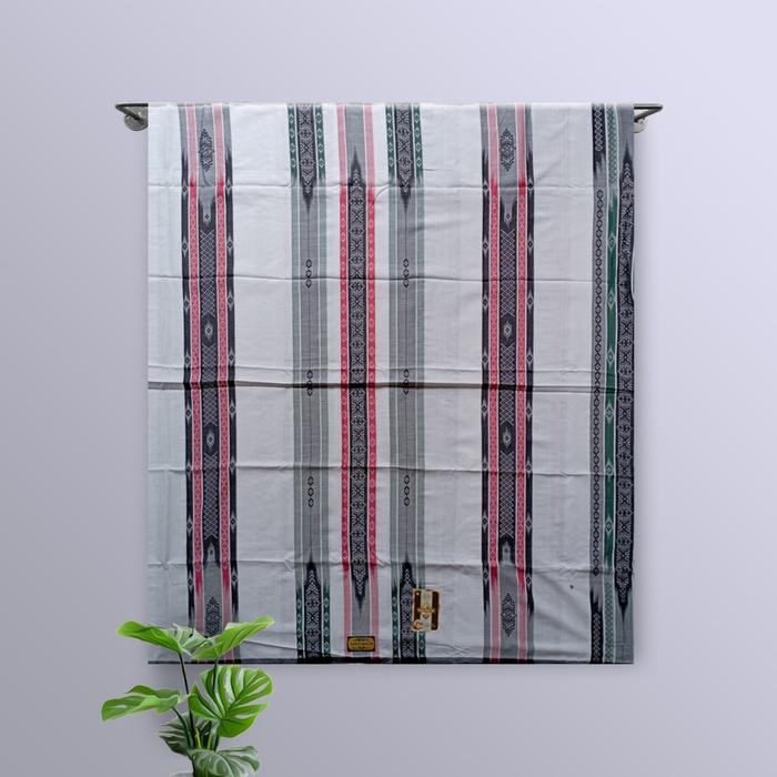 Wadimor Sarung Tenun Jacquard Antik Khusus Putih - RANDOM