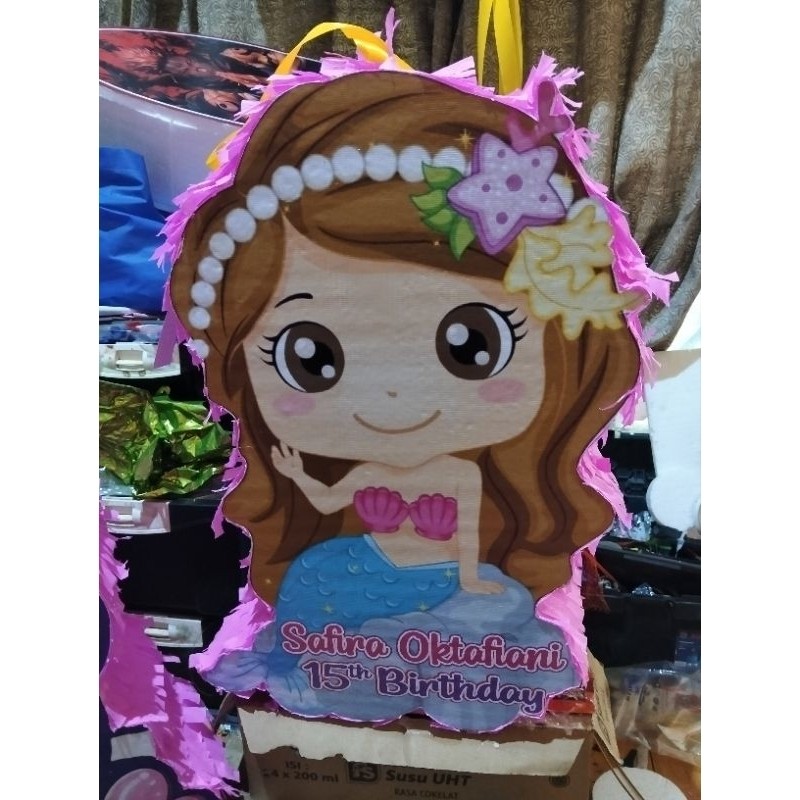 Pinata mermaid / Pinata Ulang Tahun / Pinata Custom