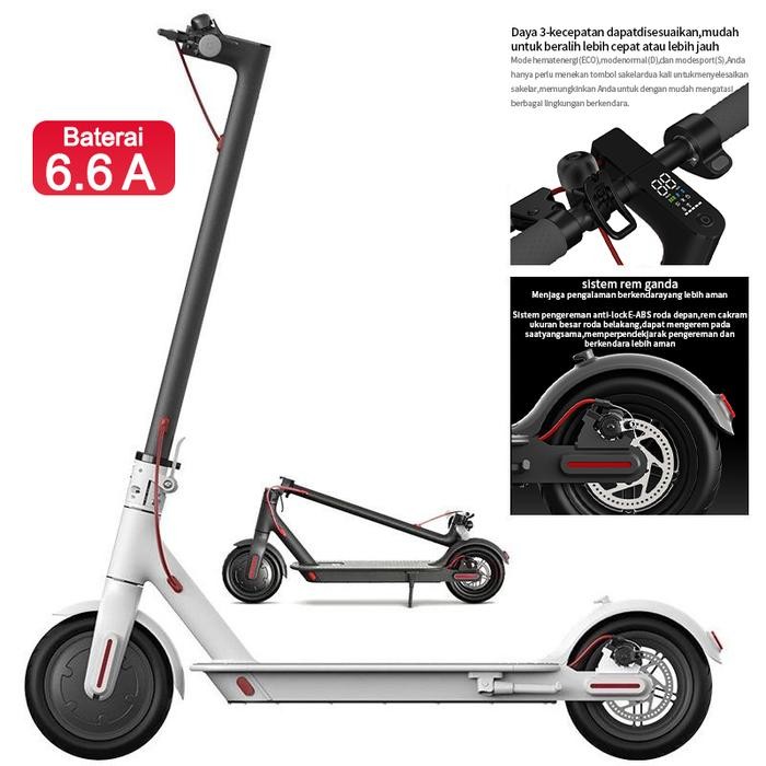 eBuy Skuter Elektrik Listrik Lipat 8.5 Inchi Daya Tahan Baterai 25km