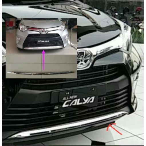 Lis Bemper Calya/List Crhome Bemper Depan Calya /Lis Bemper Calya Original -LIST CHROME BEMPER MOBIL