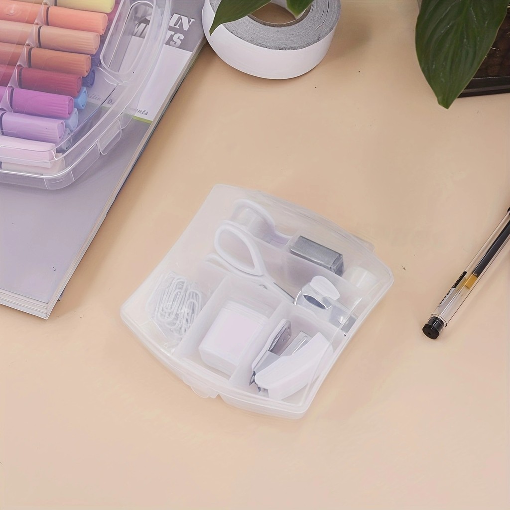 

1 Set Mini Stapler Mini School Supply Kits Mini Office Supply Kits, Includes Mini Stapler,Scissors, Staple Remover, Staples, Tap