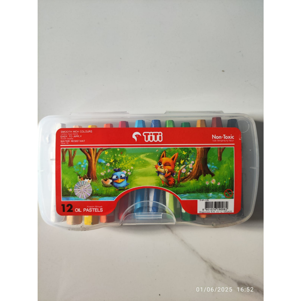 

Crayon TiTi 12 Warna – Non-Toxic, Aman untuk Anak & Warna Cerah