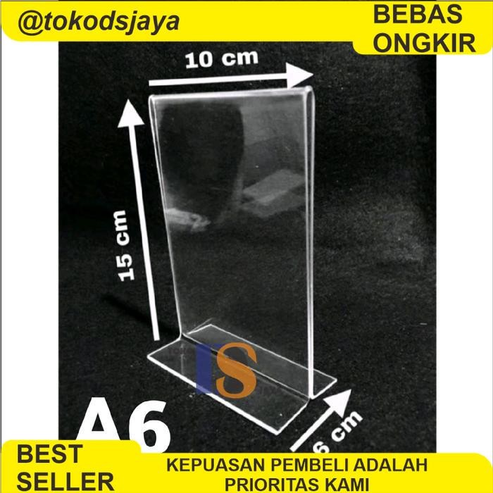 

PROMO [Acrylic] Akrilik Nomor Meja Ukuran A6 10 x 15 cm Tebal 2mm Model T