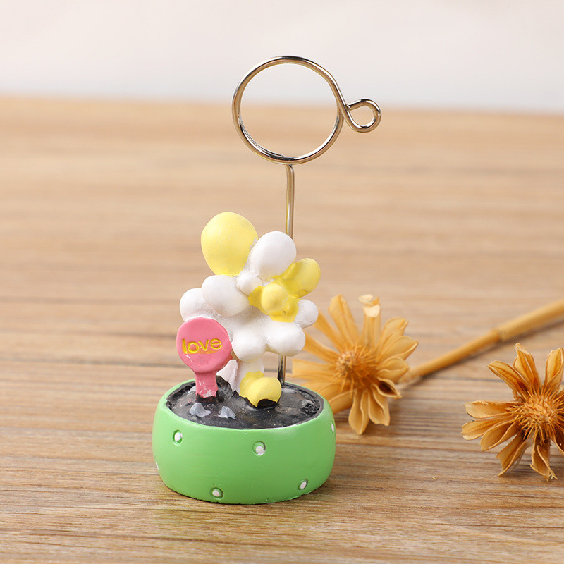 

DIY Cute Little Bonsai Succulent Creative Desktop Message Holder Photo Holder Business Card Holder Ornaments Gift