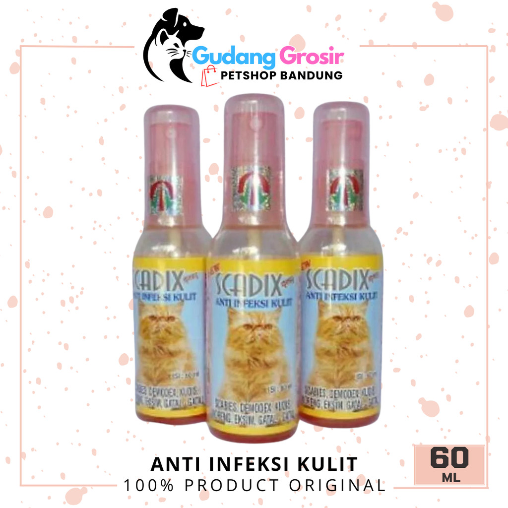 Scadix Obat Jamur Kucing Obat Scabies Kucing Scadix Spray