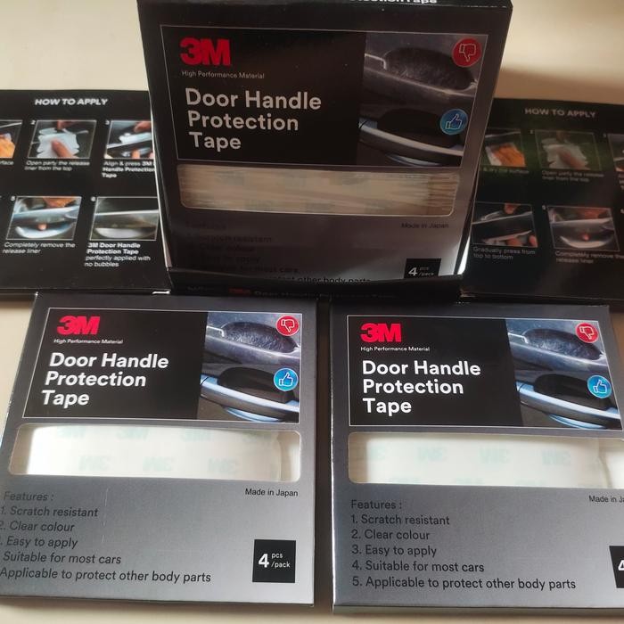 

3M doorhandle stiker pelindung gagang pintu mobil 1 pack isi 4 pcs