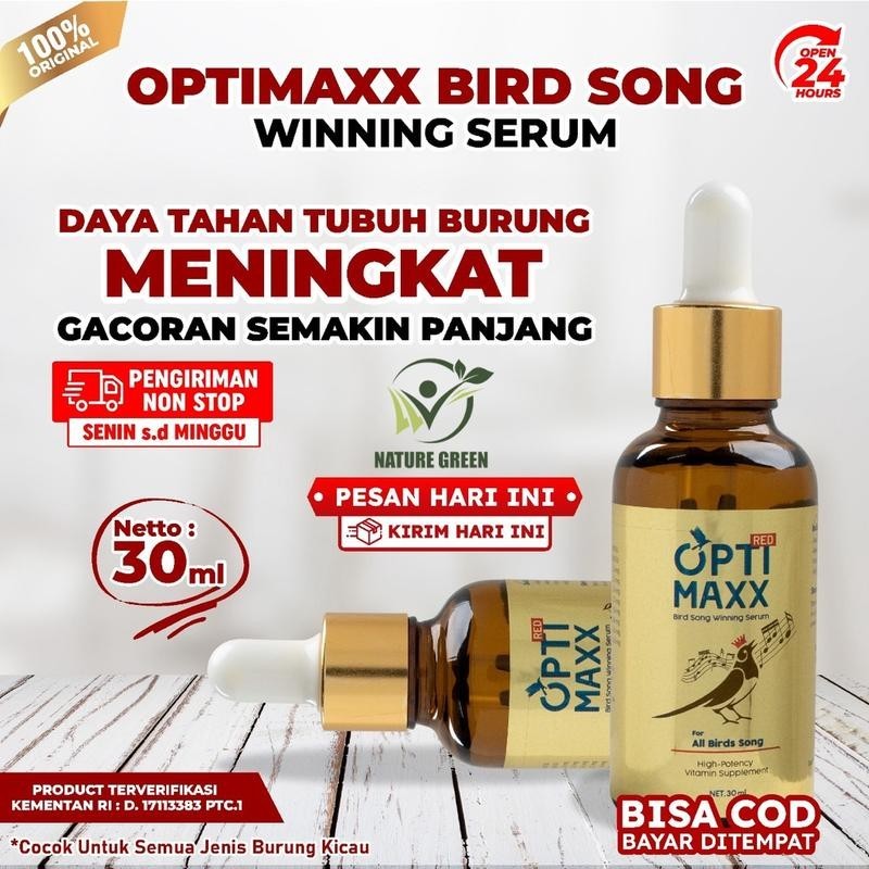 (PROMOO) OPTIMAXX VITAMIN BURUNG KICAU MURAI BATU, KACER, CUCAK IJO, DLL