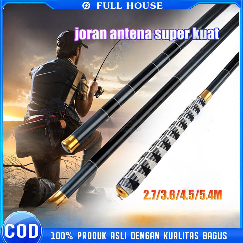 (COD) Full House Joran Serat Karbon Teleskopik / tegek pancing super kuat / joran tegek super kuat 1