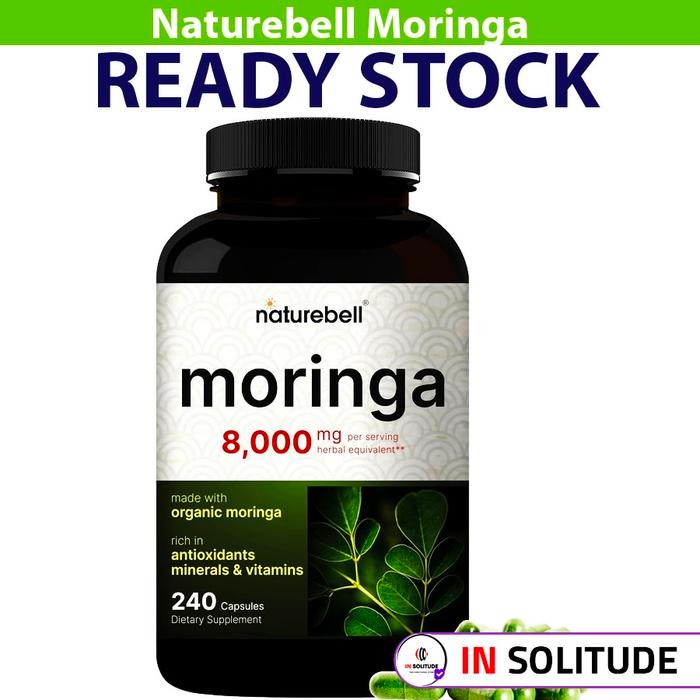 Naturebell Moringa Oleifera 8000mg 240 Capsules