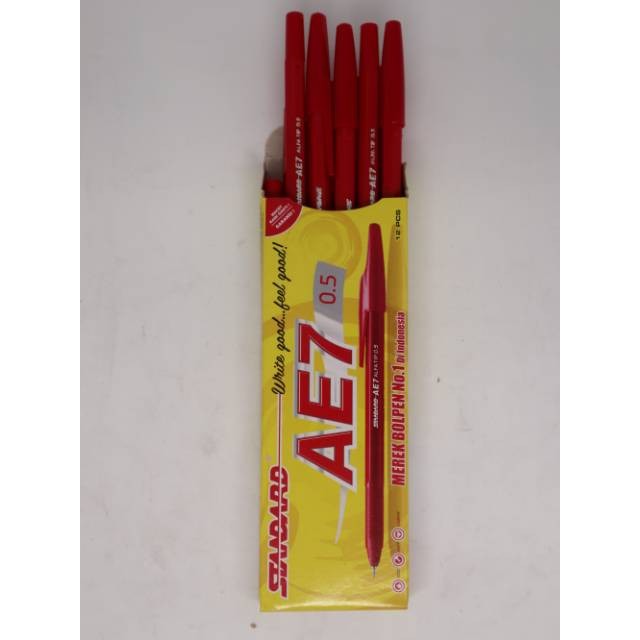 

D3W! Pulpen Standard AE7 1 Pack(12PCS) / Ball Pen / Pena 0.5mm Standard AE7