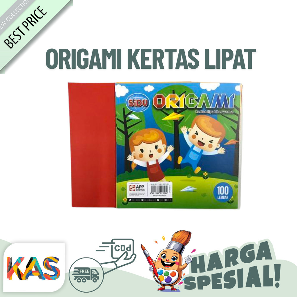 

Kertas Origami Kertas Lipat Sinar Dunia Origami 14x14 isi 100 Lembar