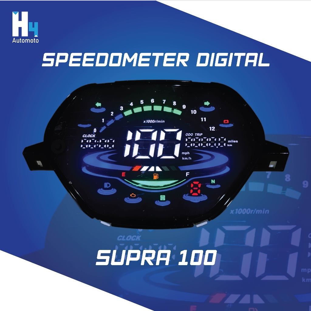 SPEEDOMETER DIGITAL  SUPRA 100 SUPRA 100 SPIDOMETER LED LCD | ORCA RACING