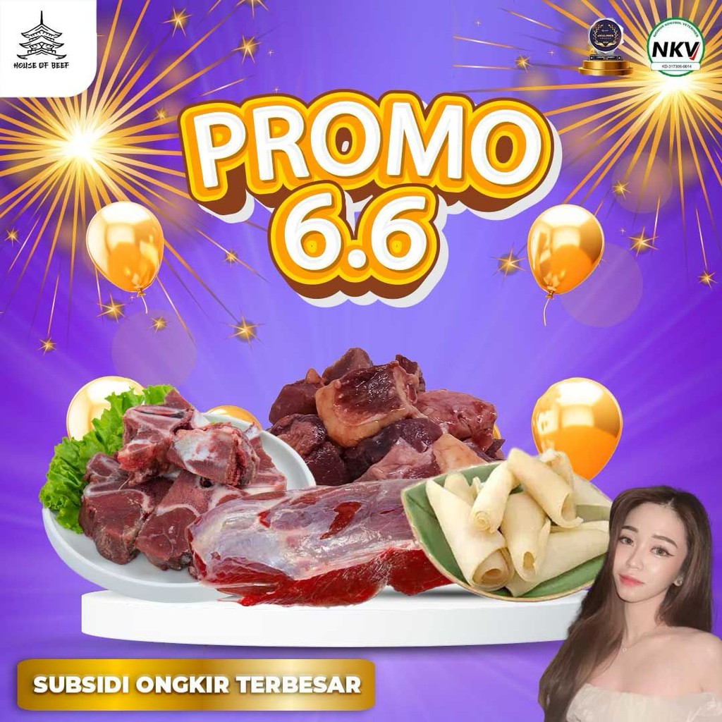 

[Puncak Birthday Sale] Bunddle Isi 4 Iga kriwil sapi 500gr Sengkel sapi 500gr Tetelan sapi import 500gr Tunjang sapi 500gr