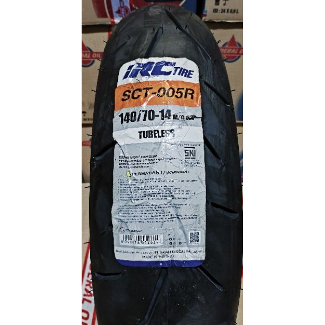 Ban Luar IRC SCT-005 R 140/70-14 TL Tubeless / Untuk Sepeda Motor Aerox PCX 100% Original Baru