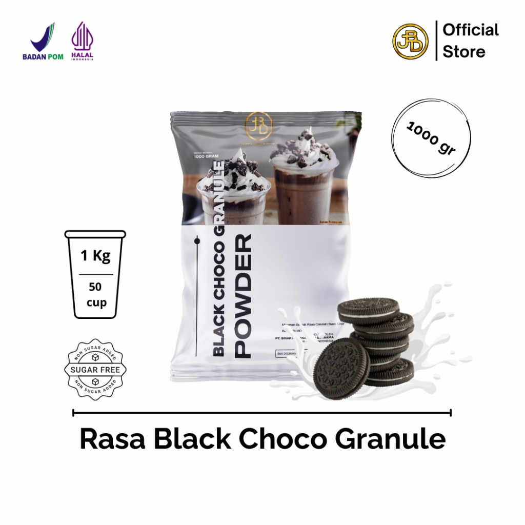 

Bubuk Minuman Premium BLACK CHOCO GRANULE -Jakarta Bubble Drink | BPOM&HALAL