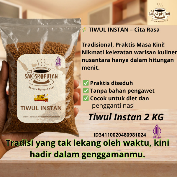 

Tiwul Instan 2 Kg halus pulen mantap beras oyek 2 Kg nasi singkong 2 Kg nasi tiwul kering nasi tiwul instan sego tiwul singkong oyek singkong