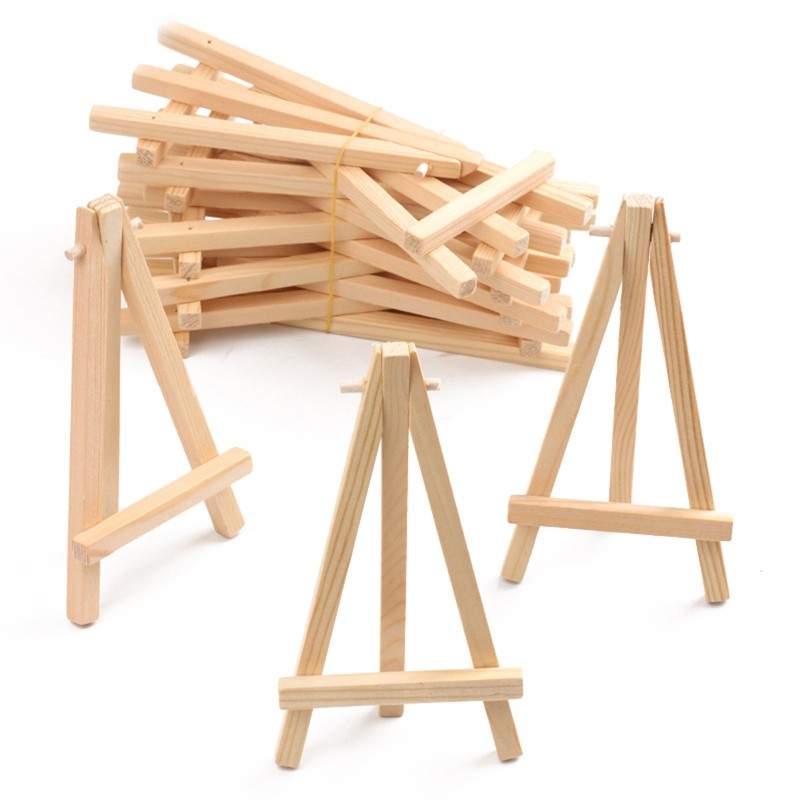 

10Pcs Mini Tripod Easels Small Display Stand Painting Holder Stand Art Supplies for Photo Crafts Paintings Artworks