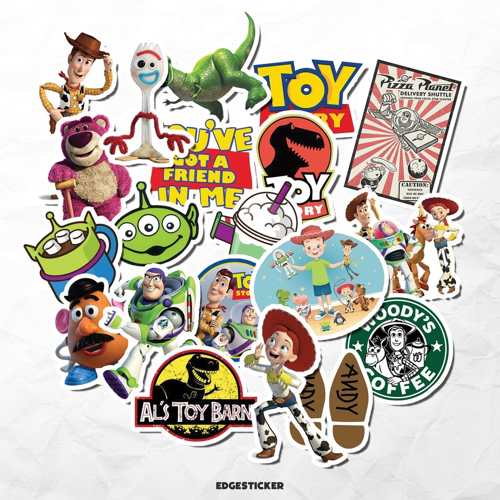 

Toy Story Sticker Pack | Stiker Anti Air Anti Luntur | Sticker Hp Laptop Helm