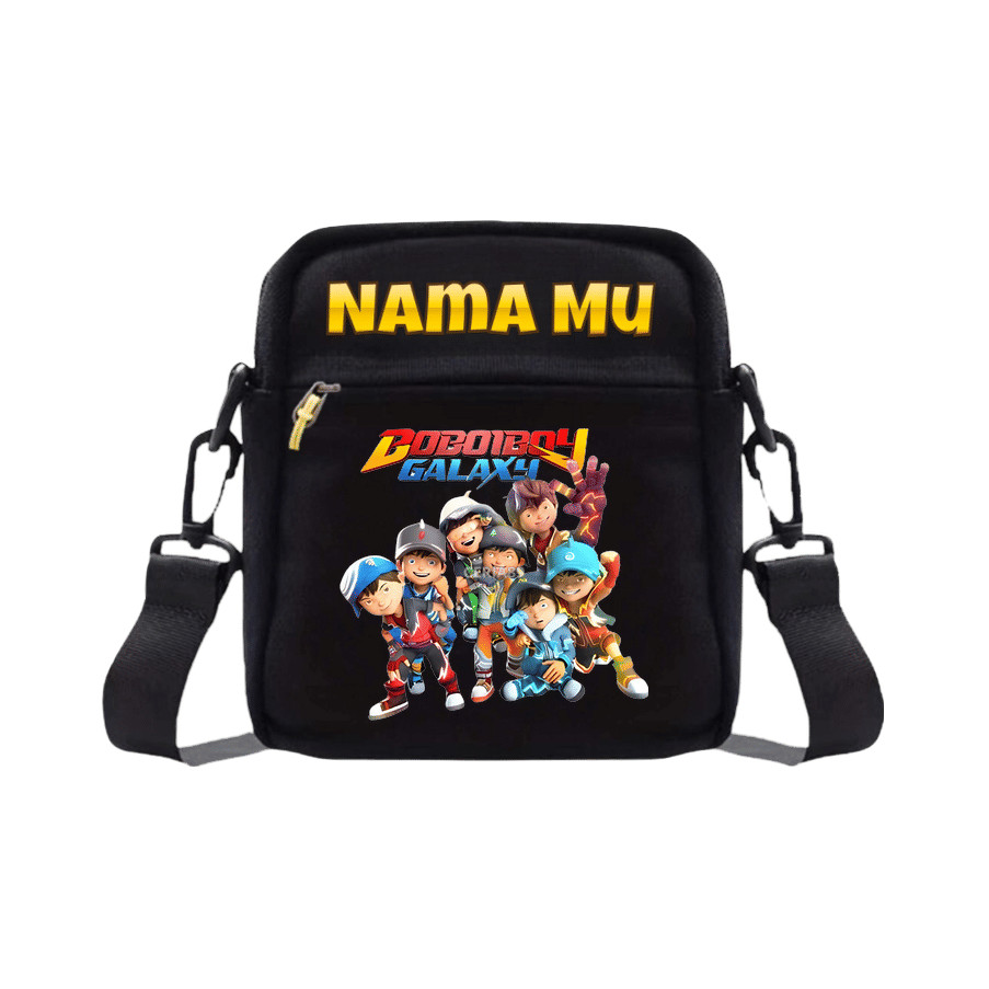 Tas Selempang Mini Boboiboy Galaxy Ukuran Kecil Anak Laki-Laki - Mini Sling Bag Karakter Kartun Supe