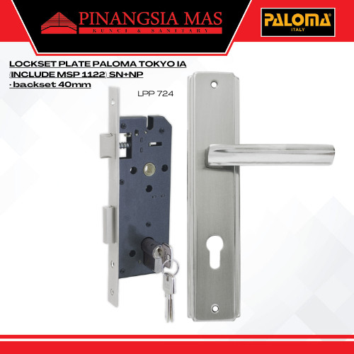 PALOMA Handle Pintu  Kunci Set PALOMA LPP 724 Handle Pintu Mortise Lock Gagang Pintu
