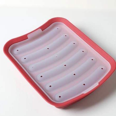 ATMA Premium Sillicone Baby Sausage Mold Food Grade Cetakan Sosis Silikon - Merah