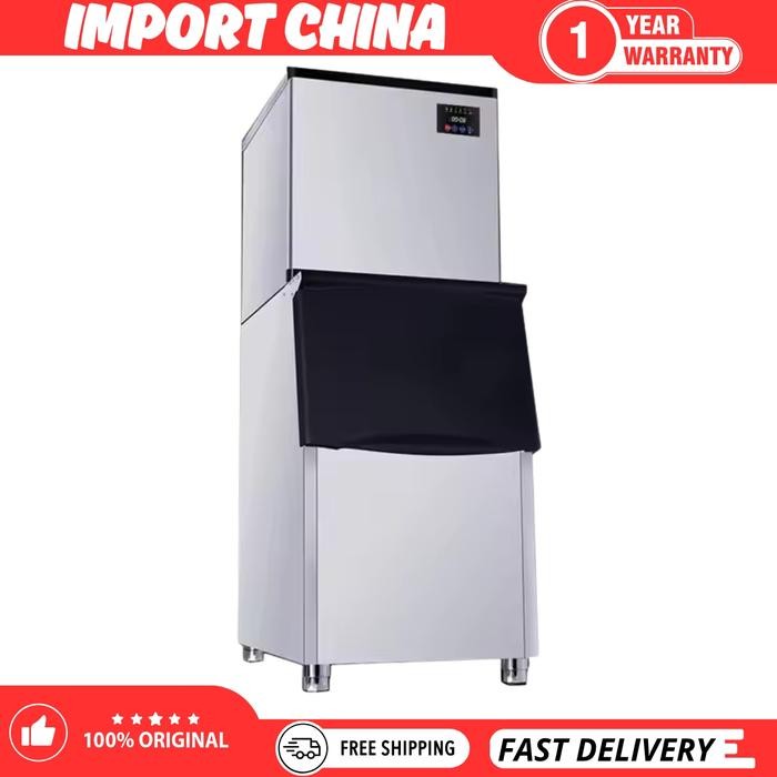 Mesin Es Batu Kristal Commercial Ice Maker 200KG/24JAM Ice Cube Machine