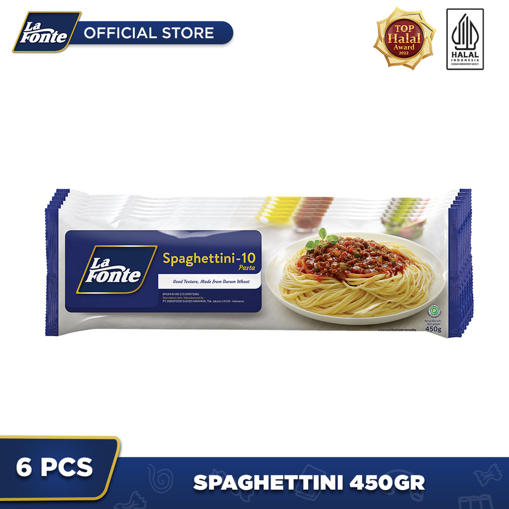 

6 PCS - La Fonte Spaghettini 450 Gr