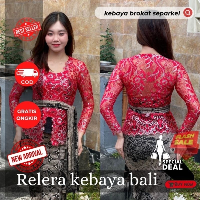 PROMO kebayak jadi Metalic -kebaya bali -metalic glosi[kebaya onli]