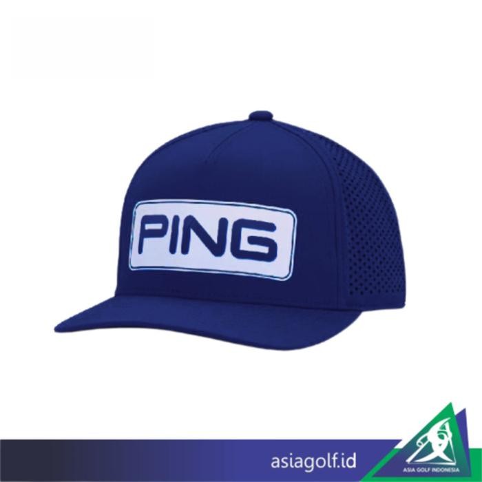 Golf Cap PING TOUR-VENTED-DELTA 35566 | Topi Golf PING | Golf Cap - Black/White