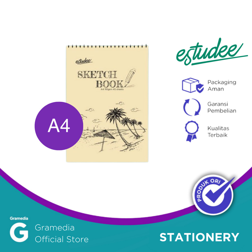 

Sketch Book Estudee A4 110Gsm 45 Sheets